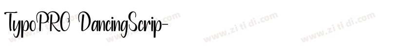 TypoPRO DancingScrip字体转换